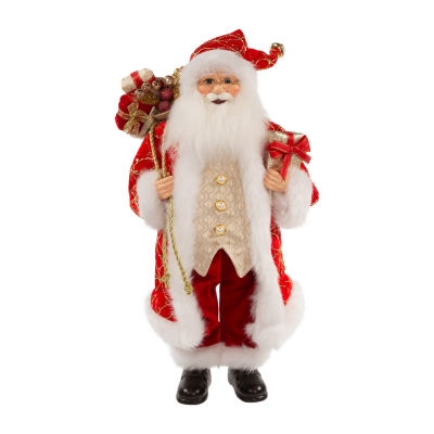 Kurt Adler 17-In Kringle Klaus Red With Gifts Santa Figurine