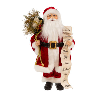 Kurt Adler 17.25-Inch Kringle Klaus Tradition With List Santa Figurine