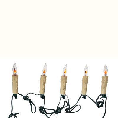 Kurt Adler Ul 7-Light Flicker Flame Candle Indoor String Lights