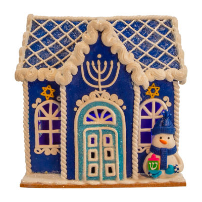 Kurt Adler 7-Inch Battery-Operated Hanukkah Led Lighted Tabletop Decor