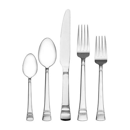 Pfaltzgraff Sapphire Bay 53-pc. Flatware Set, One Size, Stainless Steel