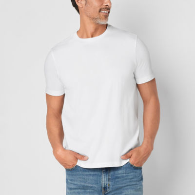St. John's Bay Super Soft Mens Crew Neck Short Sleeve Stretch Fabric T-Shirt