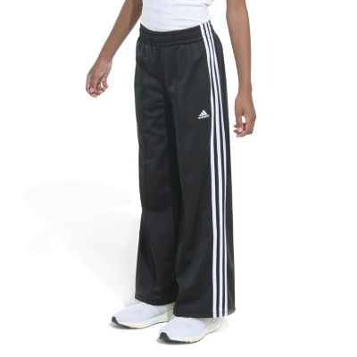 adidas Big Girls Mid Rise Wide Leg Track Pant