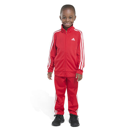 adidas Little Boys 2-pc. Pant Set, 5, Red