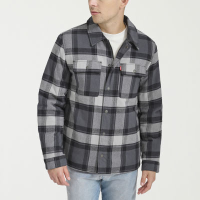 Levi's� Mens Quilted Lined Flannel Shirt Jacket