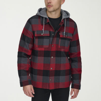 Levi's Mens Hooded Midweight Shirt Jacket