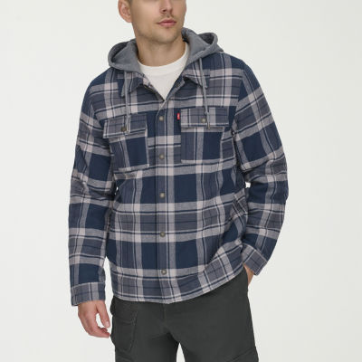 Levi's Mens Hooded Midweight Shirt Jacket