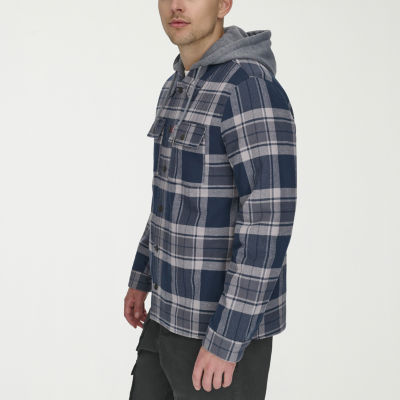 Levi's� Men's Sherpa Lined Hooded Plaid Shirt Jacket