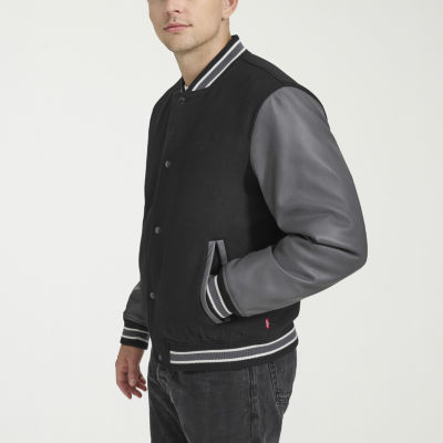 Levi's� Mens Mixed Media Varsity Bomber Jacket