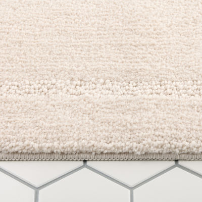 Town And Country Border Beige Bath Mat