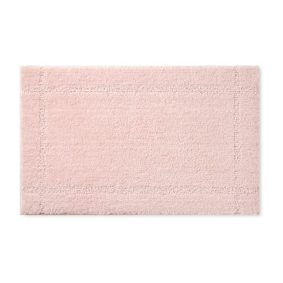 Town And Country Border Blush Bath Rug
