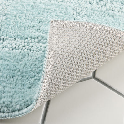 Town And Country Windowpane Aqua Bath Mat