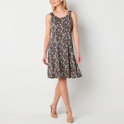 Perceptions Womens Floral Jacket Dress