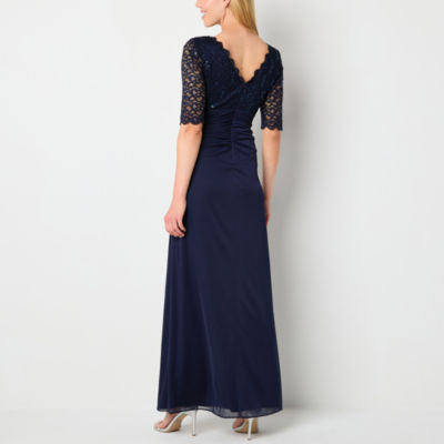 Jessica Howard Womens Elbow Sleeve Evening Gown