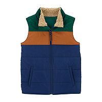 Carter's Little & Big Boys Vest, 14, Blue