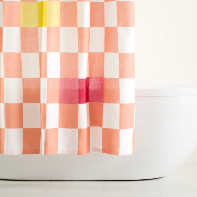 Town And Country Betty Peach Shower Curtain