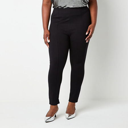 Worthington Plus Womens Slim Pant, 20w, Black