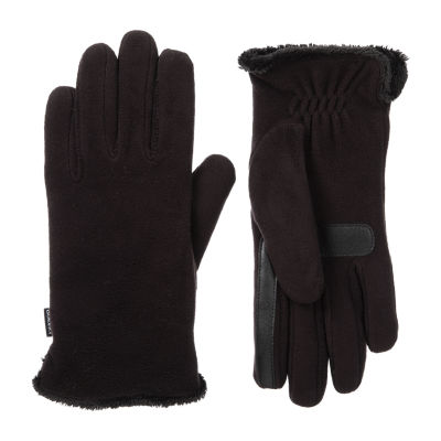 Isotoner Fleece Solid Glove Touch Screen Enabled Cold Weather Gloves