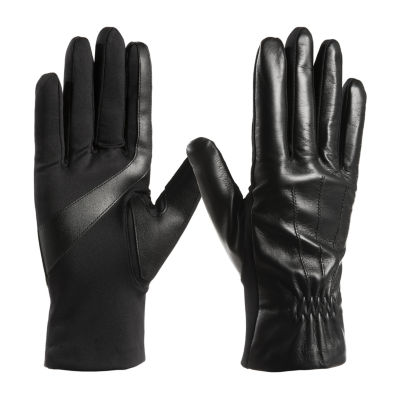 Isotoner Leather Glove Touch Screen Enabled Cold Weather Gloves