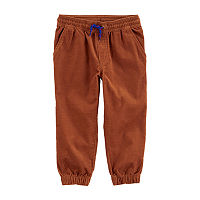 Carter's Toddler Boys Jogger Straight Corduroy Pant, 4t, Brown