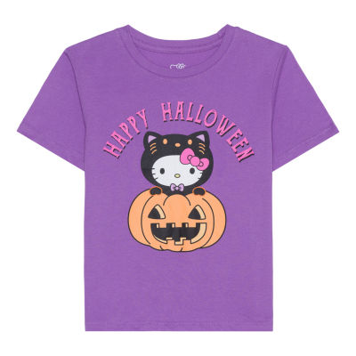 Little & Big Girls Crew Neck Short Sleeve Hello Kitty Graphic T-Shirt