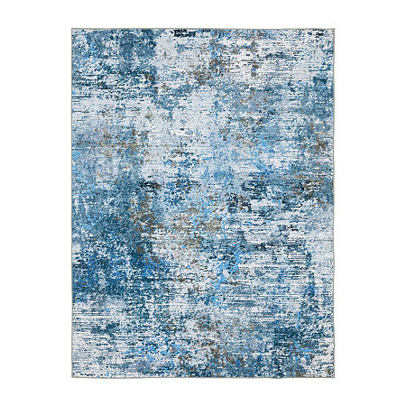 Covington Home Savannah Glacier Indoor Rectangular Accent Rug, One Size, Blue