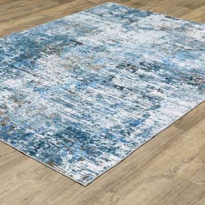 Covington Home Savannah Glacier Indoor Rectangular Accent Rug