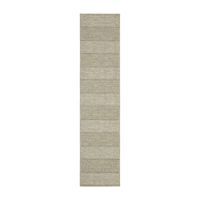 Covington Home Trinidad Stripe 22"X90" Indoor Outdoor Rectangular Runner