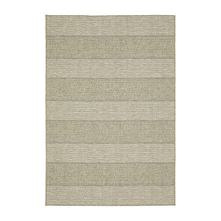 Covington Home Trinidad Stripe 36X60 Indoor Outdoor Rectangular Accent Rug, One Size, Brown