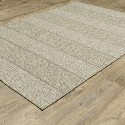 Covington Home Trinidad Stripe 36"X60" Indoor Outdoor Rectangular Accent Rug