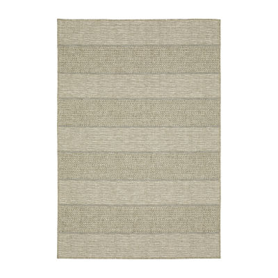 Covington Home Trinidad Stripe Indoor Outdoor Rectangular Area Rug