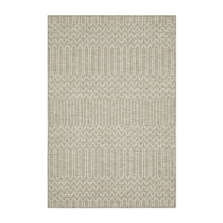 Covington Home Trinidad Woven Textures 36X60 Indoor Outdoor Rectangular Accent Rug, One Size, Brown