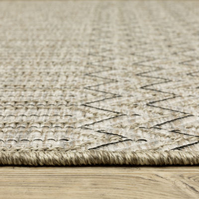 Covington Home Trinidad Woven Textures Indoor Outdoor Rectangular Area Rug