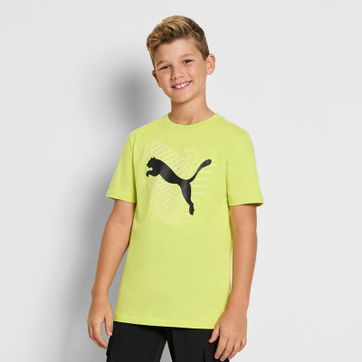 PUMA Big Boys Crew Neck Short Sleeve Graphic T-Shirt