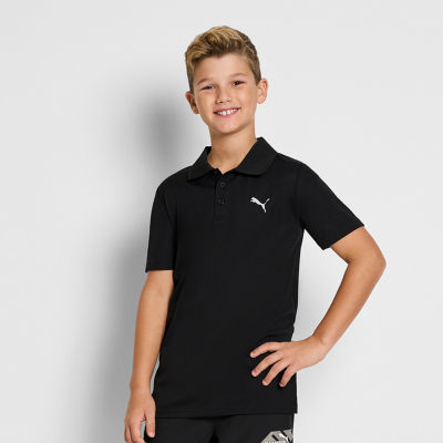 PUMA Big Boys Moisture Wicking Short Sleeve Polo Shirt