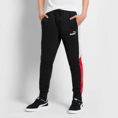 PUMA Big Boys Cuffed Fleece Jogger Pant, Color: Puma Black - JCPenney