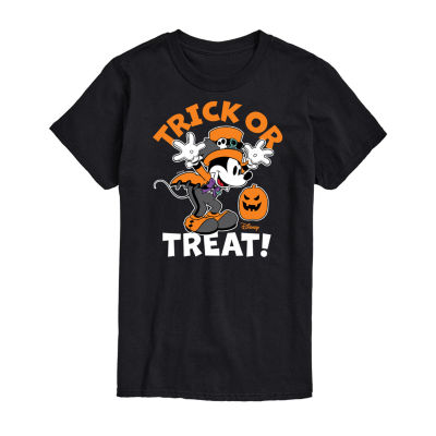 Mens Short Sleeve Mickey Mouse Halloween Graphic T-Shirt