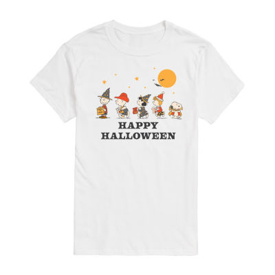 Mens Short Sleeve Peanuts Halloween Graphic T-Shirt