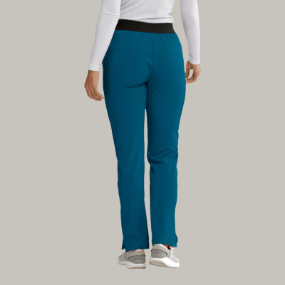 Skechers Sk202 Breeze 3-Pocket Mid-Rise Straight Leg Womens Tag Free Stretch Fabric Moisture Wicking Scrub Pant