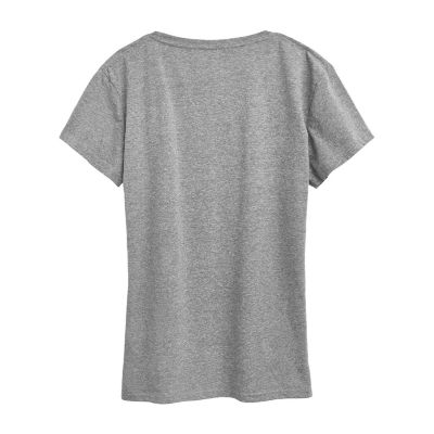 Military Grandma Womens Plus Crew Neck Short Sleeve T-Shirt