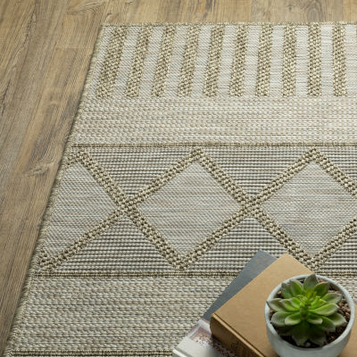 Covington Home Trinidad Geometric Stripes 36"X60" Indoor Outdoor Rectangular Accent Rug