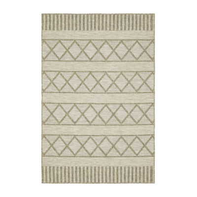 Covington Home Trinidad Geometric Stripes 36"X60" Indoor Outdoor Rectangular Accent Rug