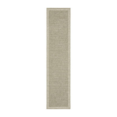 Covington Home Trinidad Textured Solid 22"X90" Indoor Outdoor Rectangular Runner