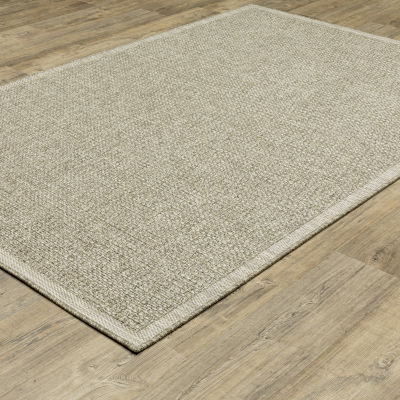 Covington Home Trinidad Textured Solid 36"X60" Indoor Outdoor Rectangular Accent Rug