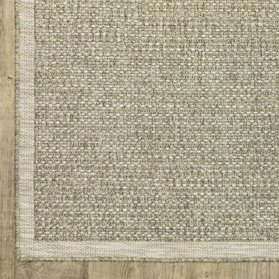 Covington Home Trinidad Textured Solid 36"X60" Indoor Outdoor Rectangular Accent Rug