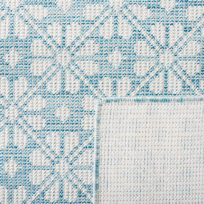 Martha Stewart Kalden Floral Water Resistant Indoor Rectangular Area Rug