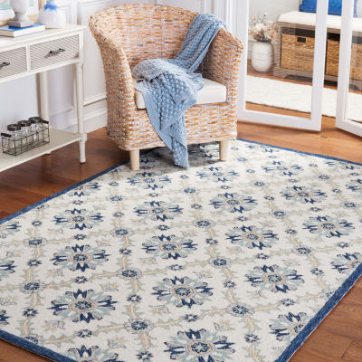 Martha Stewart Ivy Floral Hand Tufted Washable Indoor Rectangle Area Rug