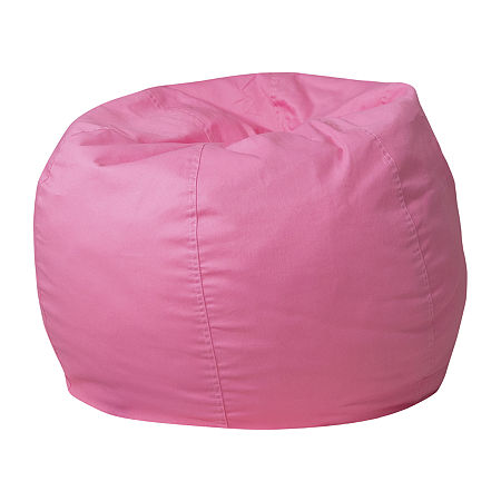 Dillion Small Bean Bag Chair, One Size, Pink