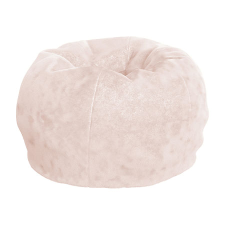 Dillion Bean Bag Furry Chair, One Size, Pink