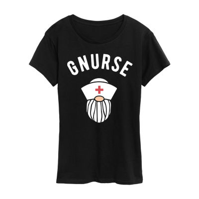 Nurse Womens Short Sleeve Graphic T-Shirt